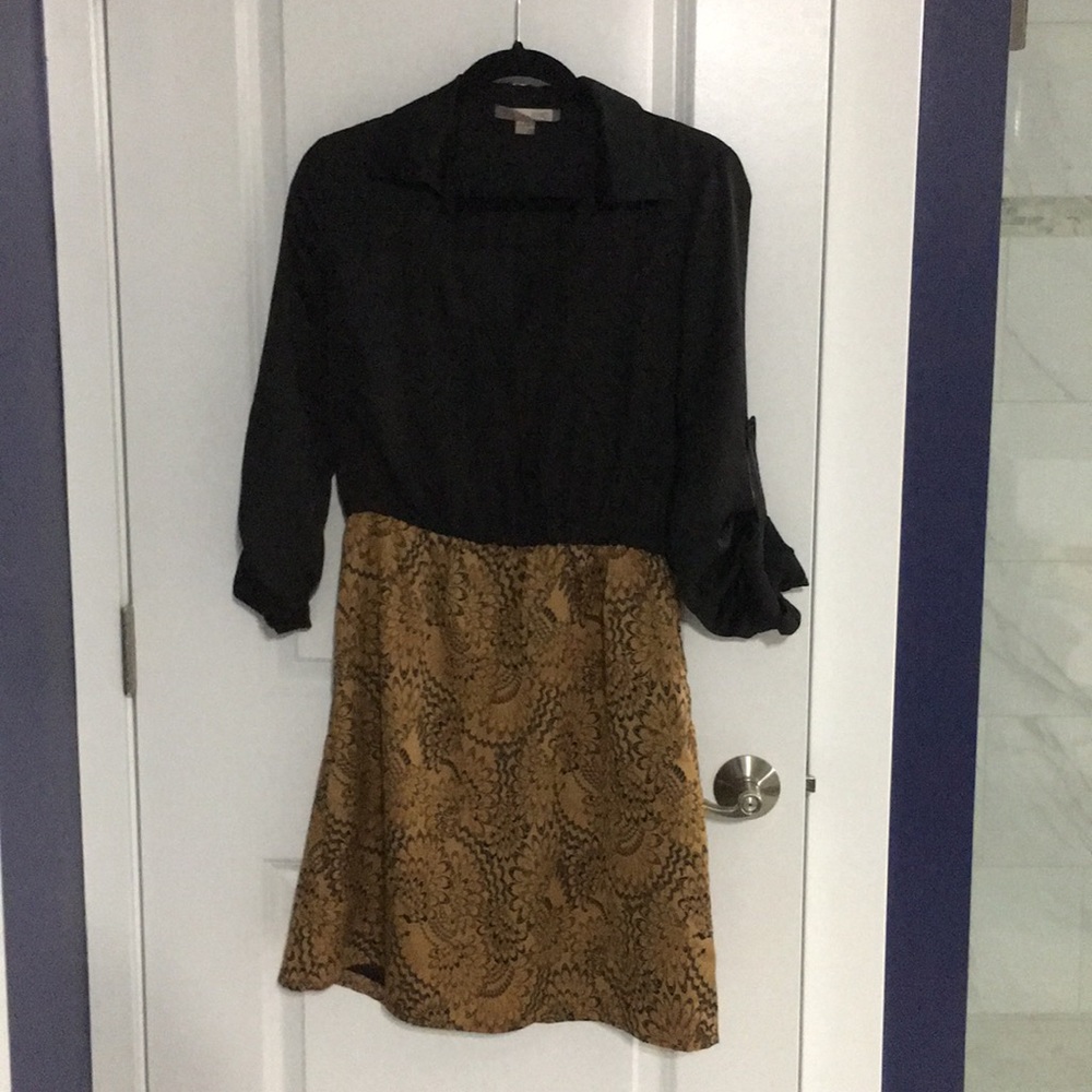 Forever 21 Black & Gold Dress - Medium